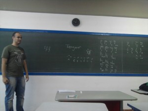 Palestra sobre Tengwar na RPGCon